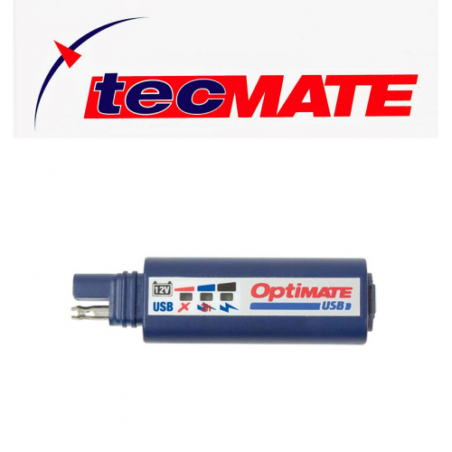 Caricabatterie USB / SAE 2400 mA con display a 3 LED TecMate OptiMATE USB O-100