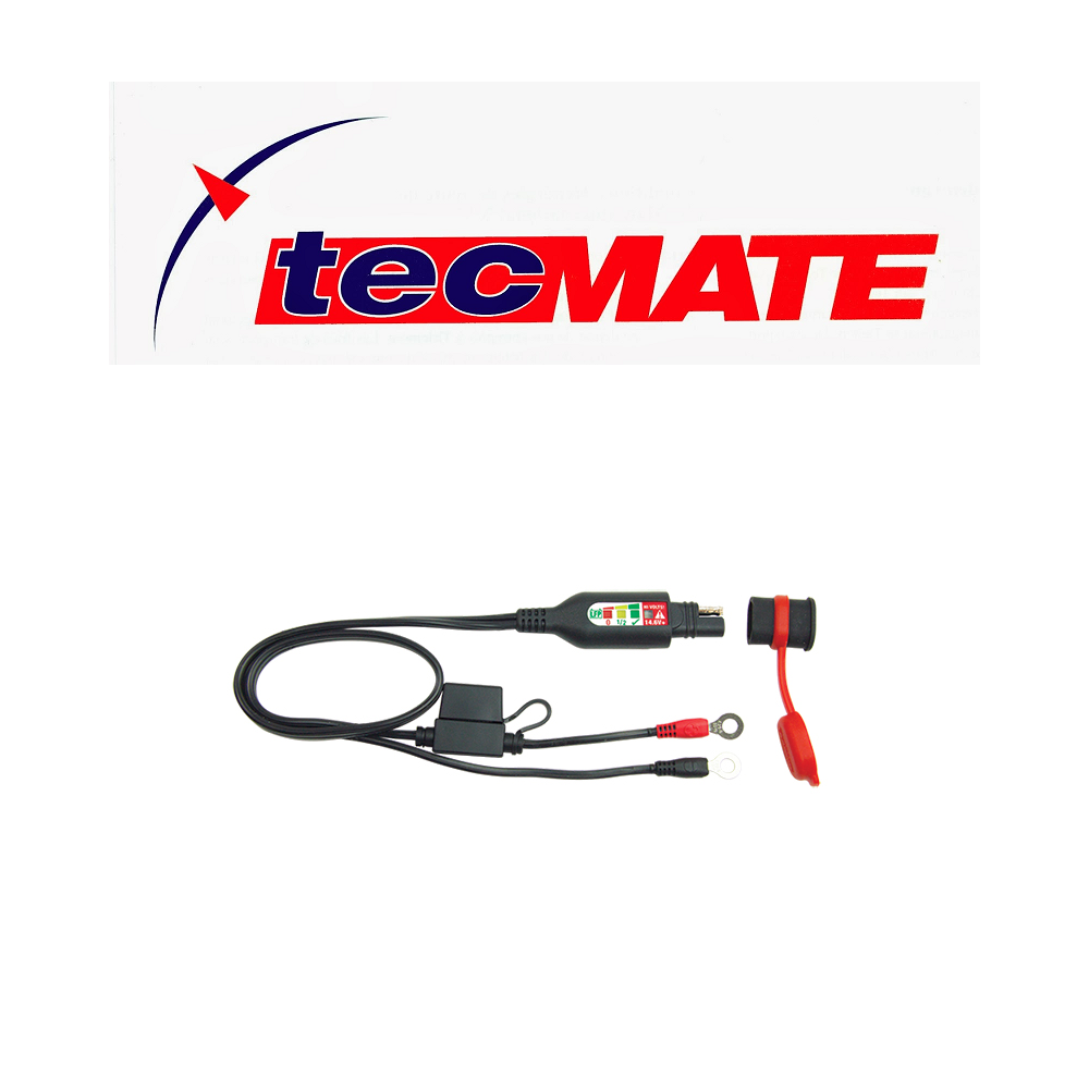 MONITOR TecMate OptiMATE O-127 con connettore SAE monitoraggio integrato dello stato della batterie al litio da 12,8/13,2 V