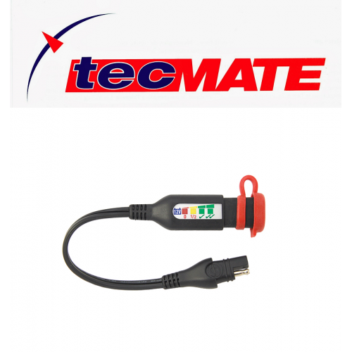 MONITOR TecMate OptiMATE O-125 con connettore SAE monitoraggio integrato dello stato della batteria al piombo acido da 12 V