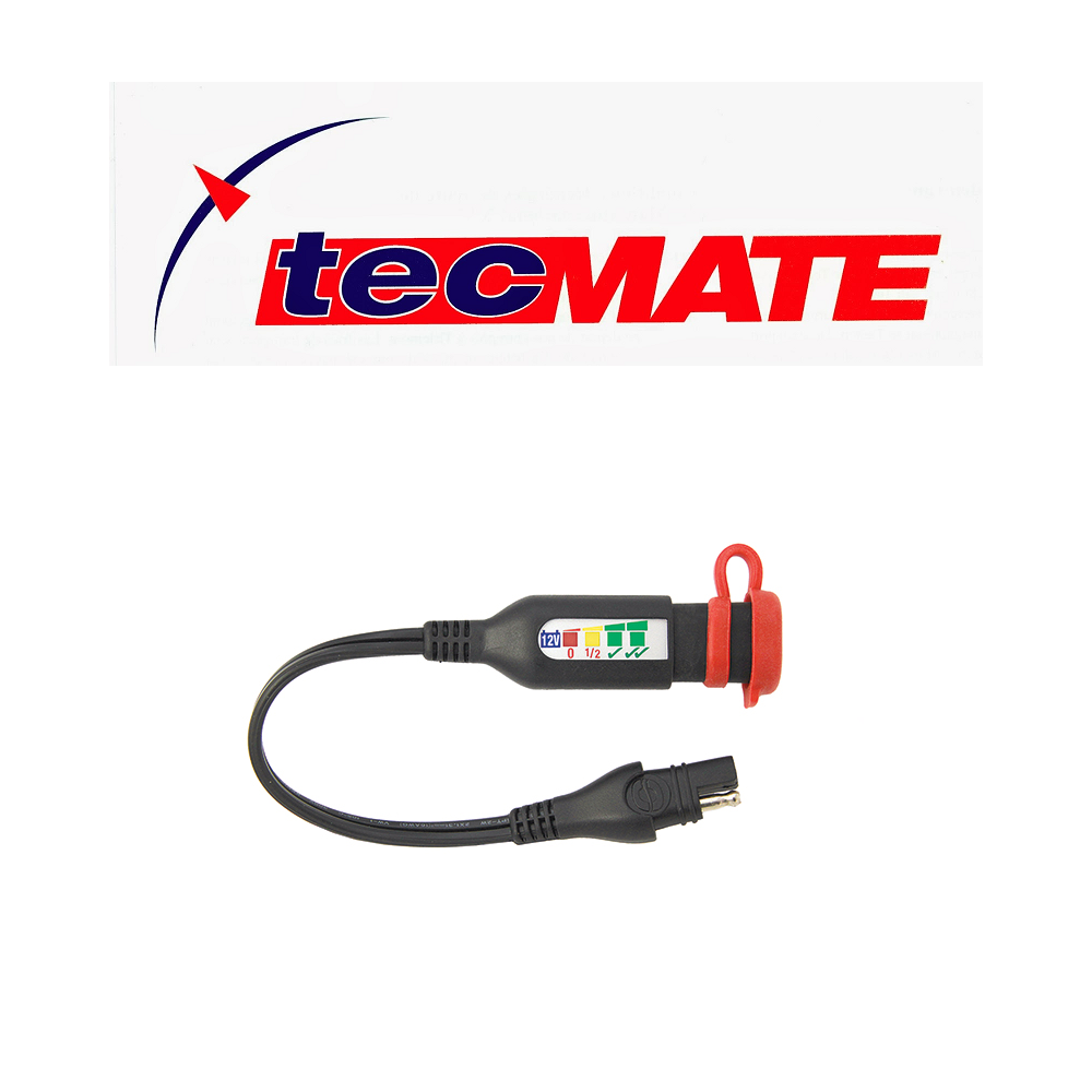 MONITOR TecMate OptiMATE O-125 con connettore SAE monitoraggio integrato dello stato della batteria al piombo acido da 12 V