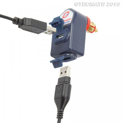 Caricabatterie doppia uscita USB / Spina 3300 mA TecMate OptiMATE USB O-105 per moto BMW - DUCATI MULTISTRADA - TRIUMPH