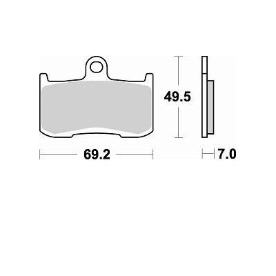 BRAKING P50906 - 2 coppie pastiglie freno anteriore sinterizzate P50