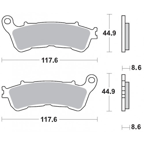 BRAKING 910CM55 coppia pastiglie freno anteriore CM55