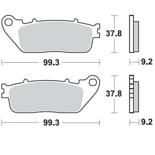 BRAKING 942SM1 coppia pastiglie freno posteriore SM1