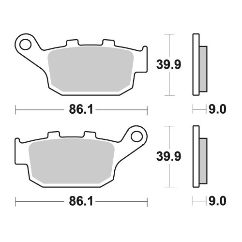 BRAKING 956CM56 coppia pastiglie freno posteriore CM56