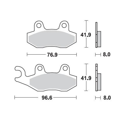 BRAKING 696CM56 coppia pastiglie freno posteriore CM56