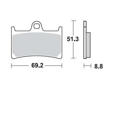 BRAKING P1R786 2 coppie pastiglie freno anteriore P1R