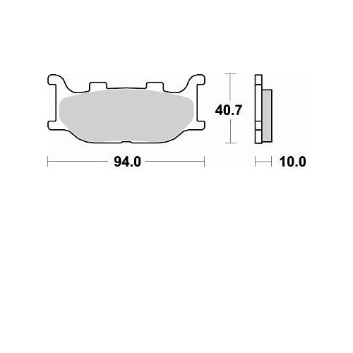 BRAKING 777CM55 2 coppie pastiglie freno anteriore CM55