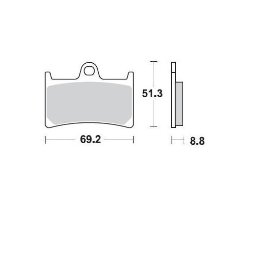 BRAKING P30786 2 coppie pastiglie freno anteriore sinterizzate P30