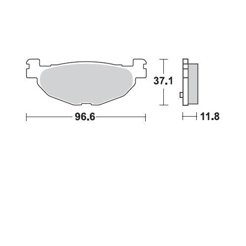 BRAKING 904SM1 coppia pastiglie freno posteriore SM1