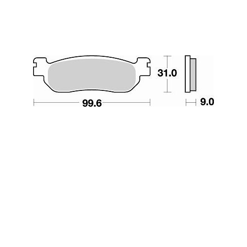 BRAKING 822CM56 coppia pastiglie freno posteriore CM56