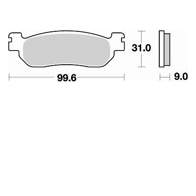 BRAKING 822CM56 coppia pastiglie freno posteriore CM56