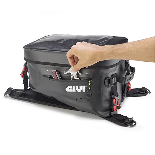 GIVI GRT715 Borsa da serbatoio waterproof nera 20 Litri con interno di colore giallo