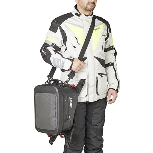 GIVI GRT715 Borsa da serbatoio waterproof nera 20 Litri con interno di colore giallo