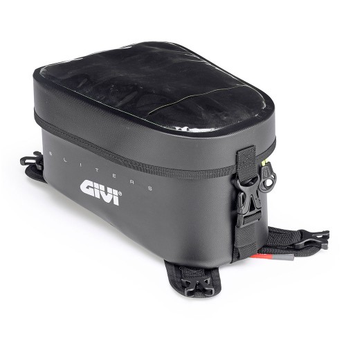 GIVI GRT716 Borsa da serbatoio waterproof nera 10 Litri con interno di colore giallo