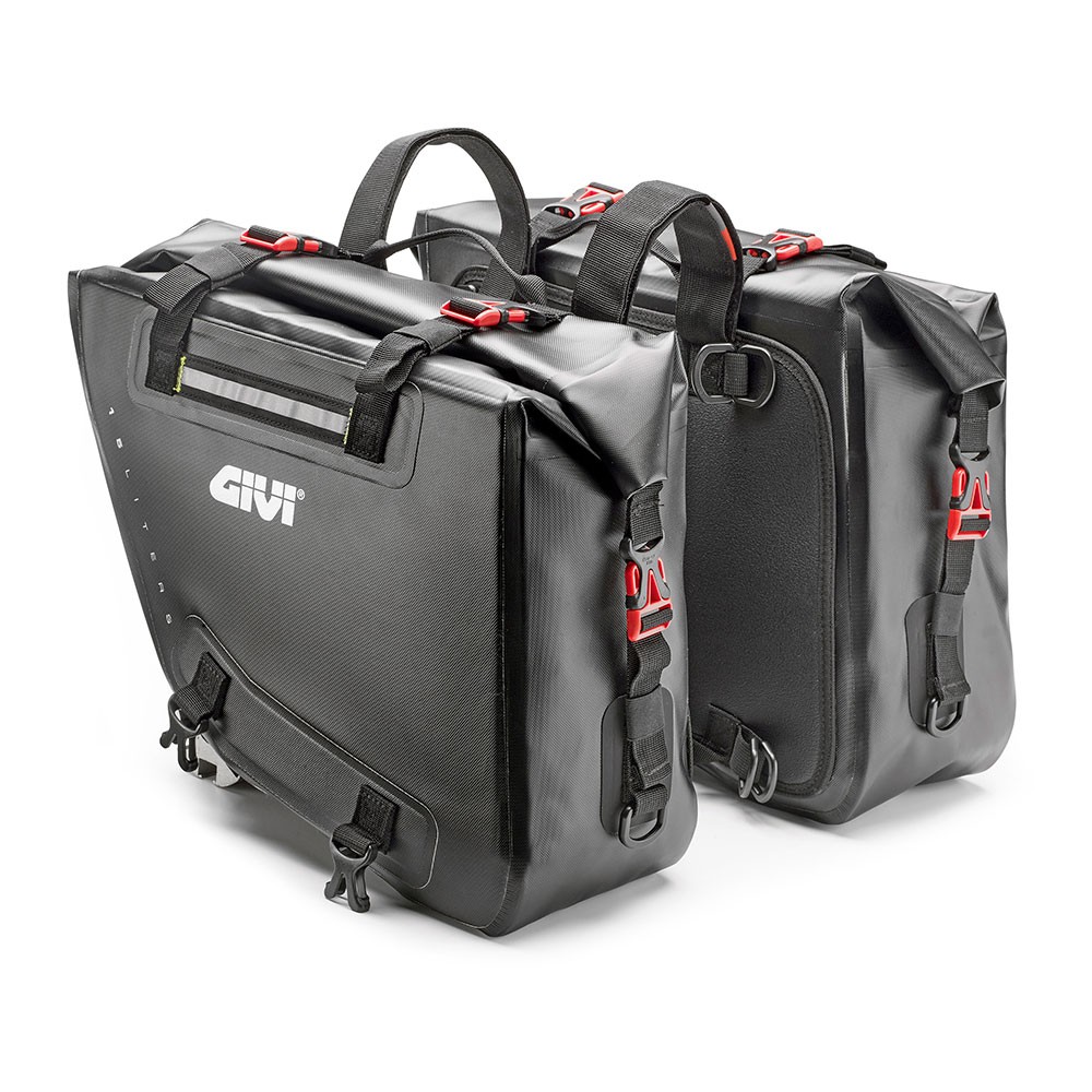 Coppia Borse laterali waterproof nere GIVI GRT718 15 litri