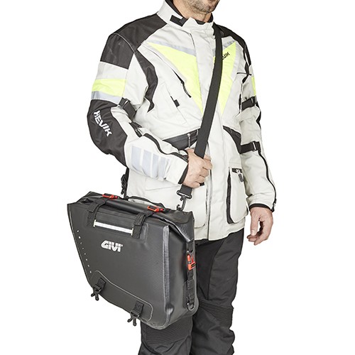 Coppia Borse laterali waterproof nere GIVI GRT718 15 litri