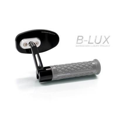 BARRACUDA Retrovisori SKIN-R BAR END B-LUX con attacco al manubrio - Universale