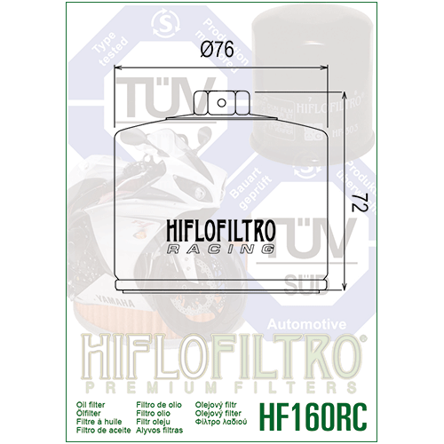 HIFLO filtro olio HF160 RACING