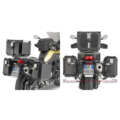 GIVI Portavaligie laterale specifico per valigie MONOKEY - CAM-SIDE per BMW F 750 GS - F 850 GS / Adventure - F 900 GS ADVENTURE