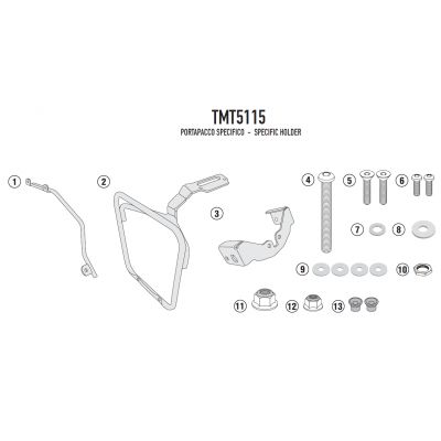 GIVI Telaietto specifico per borsa laterale destra MT501S per BMW R NINE T / SCRAMBLER 2014 / 2023