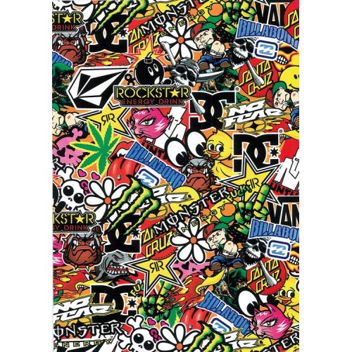 T4Tune Adesivo Sticker bomb 25x35 cm