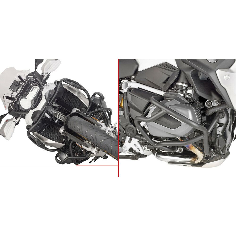 Paramotore tubolare GIVI nero specifico per BMW R 1250 GS - R 1250 R - R 1250 RS 2019 / 2023