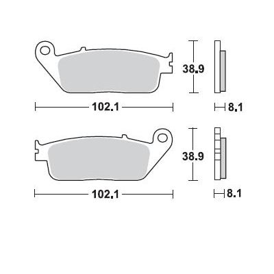 BRAKING 716CM55 coppia pastiglie freno posteriore sinterizzate CM55 per BMW C 600 - C 650 - C EVOLUTION