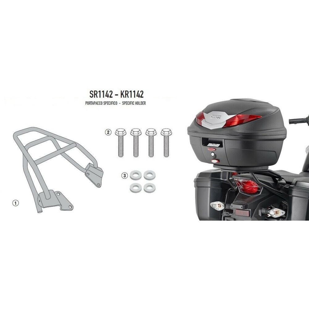 GIVI Attacco posteriore per bauletto MONOLOCK per HONDA CB 125 F 2015 / 2020