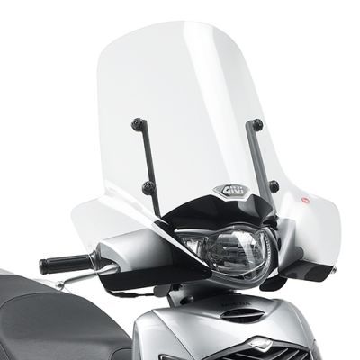 GIVI Parabrezza trasparente 55 x 66 cm per HONDA SH 125 i - SH 150 i 2005 / 2008