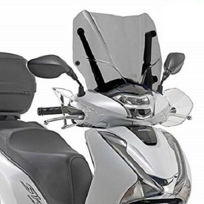 GIVI Cupolino fumé da montare su attacchi parabrezza originale per HONDA SH 125 i - SH 150 i 2017 / 2019