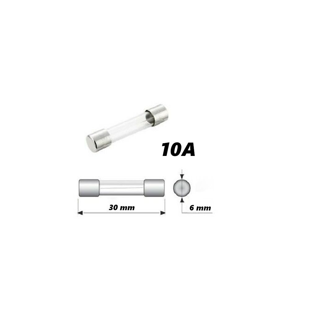 14696 Fusibile a tubo in vetro 10A 30mm