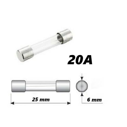 14694 Fusibile a tubo in vetro 20A 25mm