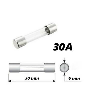 14700 Fusibile a tubo in vetro 30A 30mm