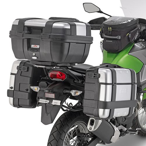 GIVI Portavaligie laterale per valigie MONOKEY - RETRO FIT per KAWASAKI VERSYS-X 300 2017 / 2023