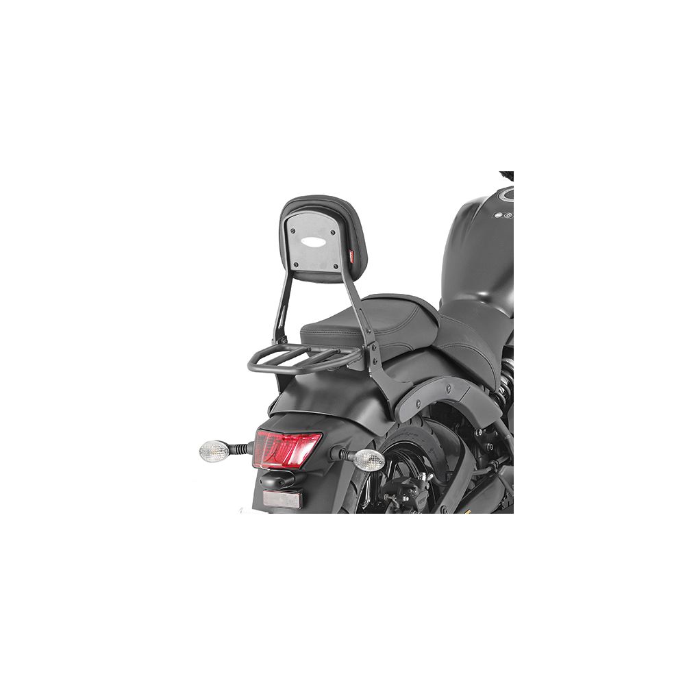 GIVI Schienalino nero con portapacchino specifico per KAWASAKI VULCAN 650 S 2015 / 2023