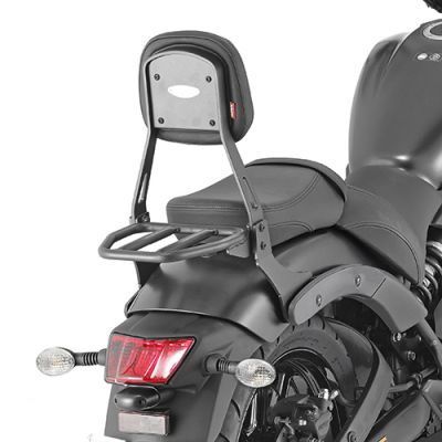 GIVI Schienalino nero con portapacchino specifico per KAWASAKI VULCAN 650 S 2015 / 2023