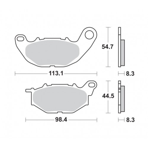 BRAKING 968CM55 coppia pastiglie freno anteriore CM55