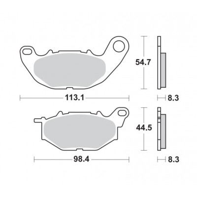 BRAKING 968CM55 coppia pastiglie freno anteriore CM55