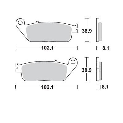 BRAKING 716CM55 coppia pastiglie freno anteriore CM55