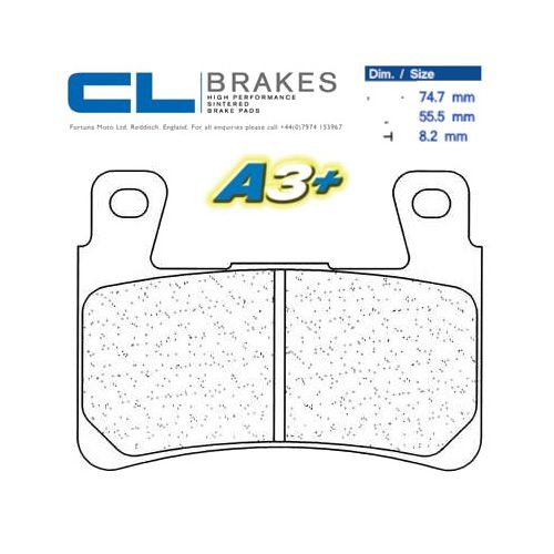 CL BRAKES 2711A3+ Pastiglie Freno Anteriore Sinterizzate