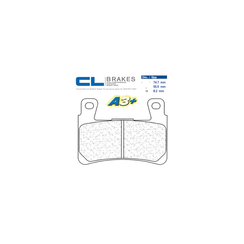 CL BRAKES 2711A3+ Pastiglie Freno Anteriore Sinterizzate