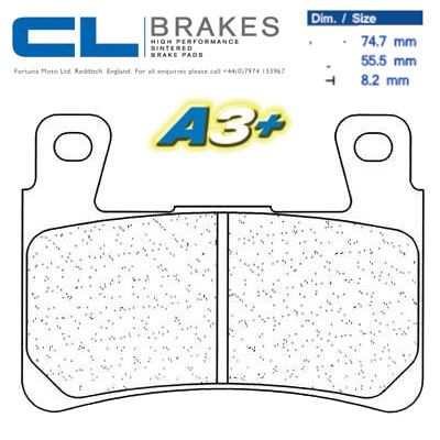 CL BRAKES 2711A3+ Pastiglie Freno Anteriore Sinterizzate