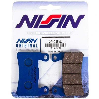 NISSIN Coppia pastiglie freno anteriore semi metalliche 2P245NS