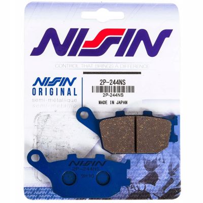 NISSIN coppia pastiglie freno posteriore semi metalliche 2P244NS