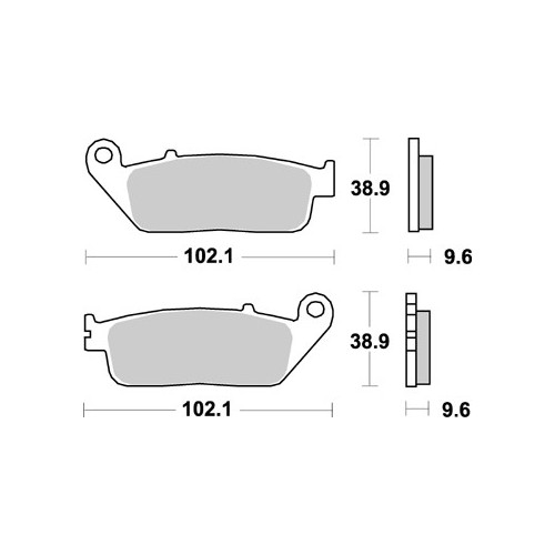 BRAKING 720CM55 coppia pastiglie freno anteriore CM55