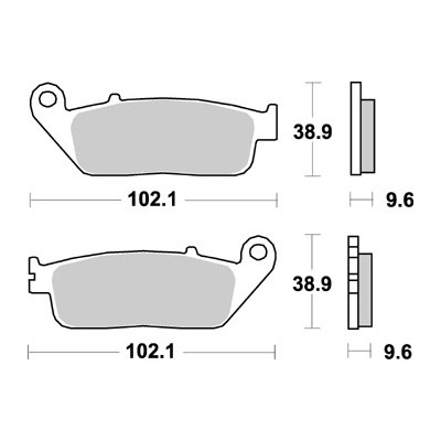 BRAKING 720CM55 coppia pastiglie freno anteriore CM55