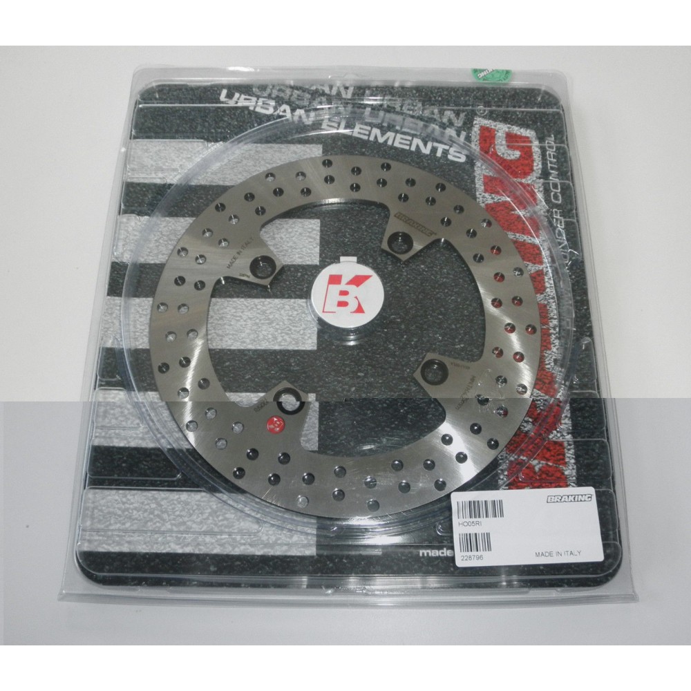 BRAKING HO05RI Disco Freno Posteriore Tondo Fisso R-FIX