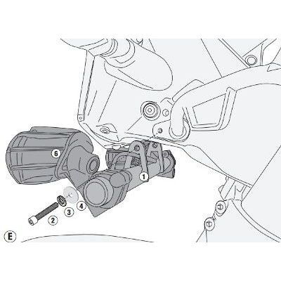 GIVI Kit attacchi per montare faretti S310 - S322 per KTM ADVENTURE 390 2020 / 2023