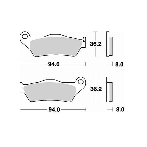 BRAKING Kit 2 coppie pastiglie freno anteriore 746CM46